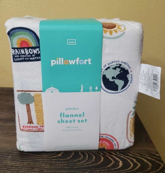 Pillowfort Bedding Pillowfort Flannel Twin Sheet Set Earth Nature